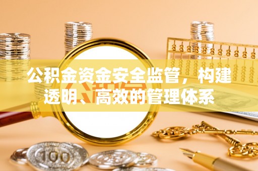 永修公积金资金安全监管，构建透明、高效的管理体系