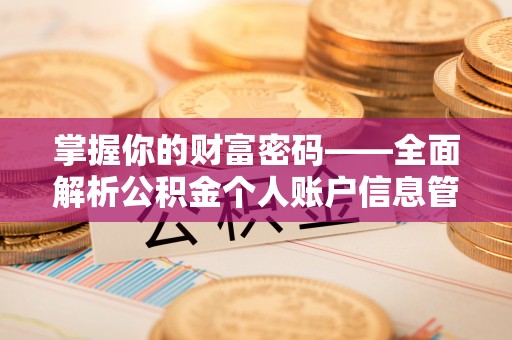永修掌握你的财富密码——全面解析公积金个人账户信息管理与优化