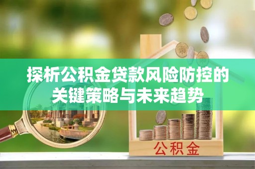 永修探析公积金贷款风险防控的关键策略与未来趋势